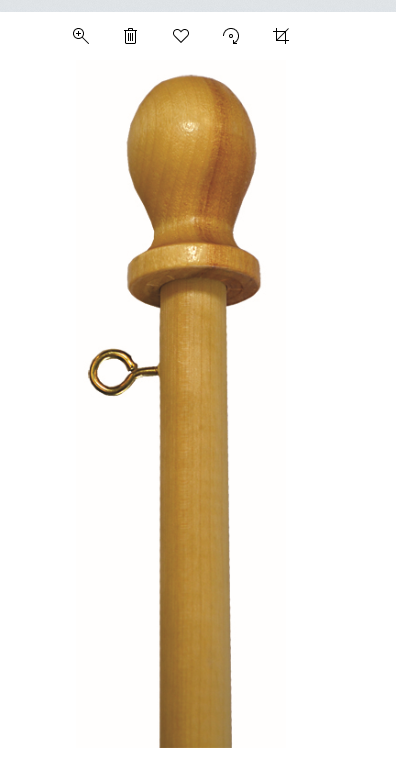 Poles-Wood Wall 6 ft x 1 inch