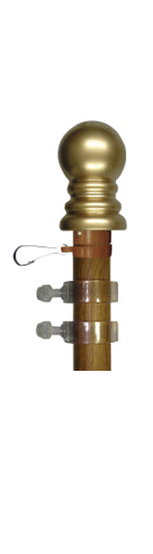 Spin Pole 5 ft x 1 in wood look