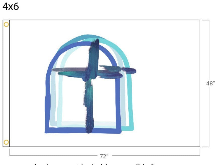Austin 1st United Methodist Church-Easter Cross-4x6-ft-nyl-AN