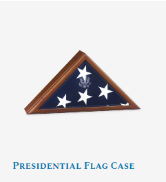Display-case-Presidential-Heirloom-Walnut-Wood-Hinged-Front-Laser-Great-Seal-Bevel-Glass-for5x9.5ft-USA-SC