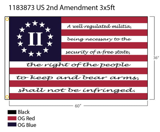 2nd Amendment-3x5 ft nylon-AN
