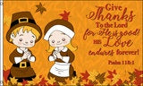 Give Thanks Pilgrims-3x5ft-poly-Fi