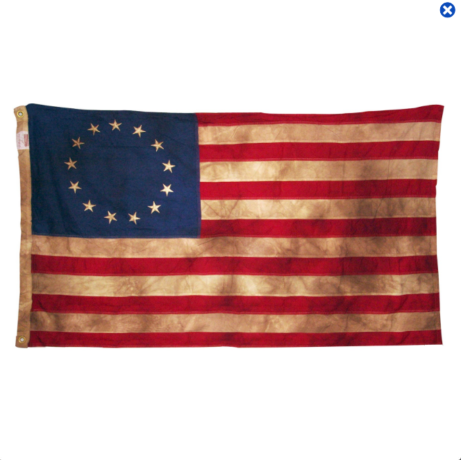 US-13-Star-3x5ft-Heritage-Antique-Cotton-VF