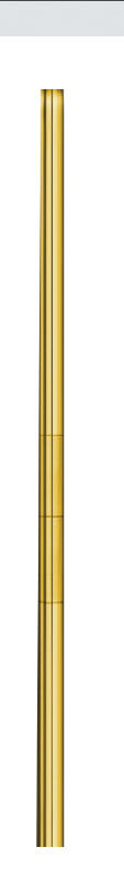 Poles-Indoor-7ftx1-Inch-Gold-2pc-fixed-AN