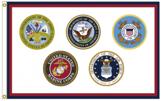 US-Armed-Forces-5xSeals-2x3ft-nylon-h&g-FS