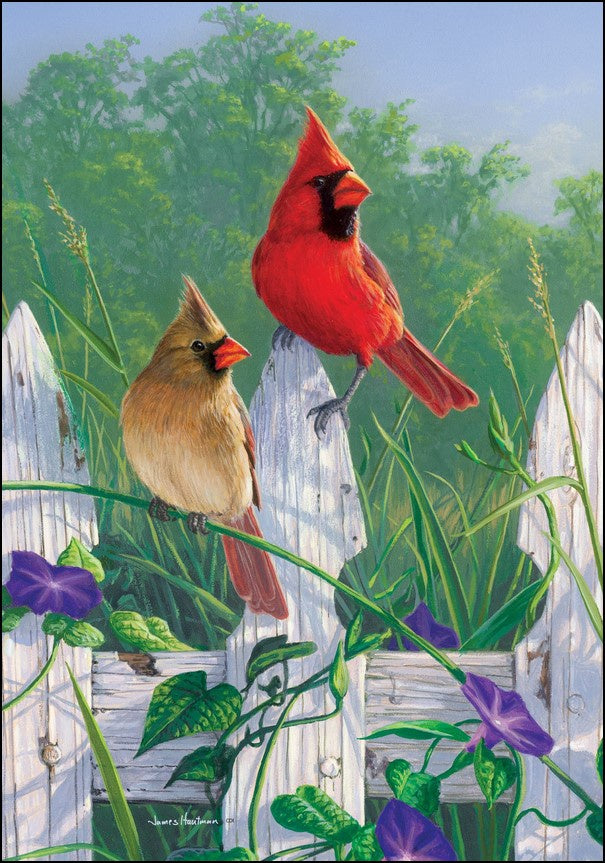 Fence-Cardinals-garden-flag-12x18-CD