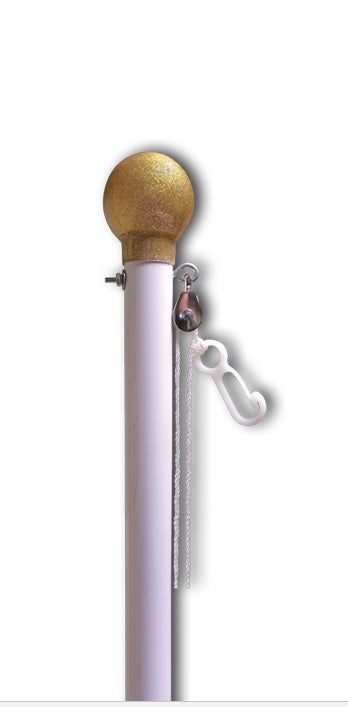 Ground-Pole-20ftx1.75in-White-Sectional-Colonial-Residential-ED