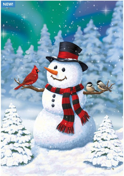 Chicadee Snowman--Art-28x40inch-CD
