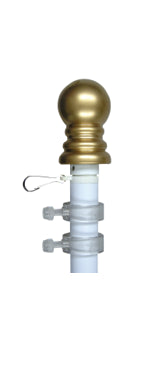 Spin Pole 6 ft x1 in White