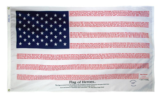 9/11 Flag-Of-Heros-3x5ft-poly-cotton-AN