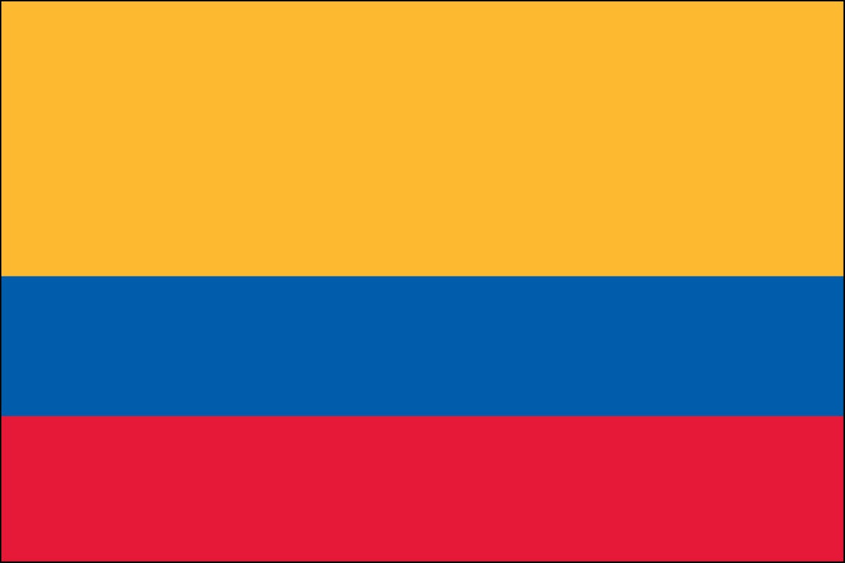 Colombia 3x5 ft nylon outdoor