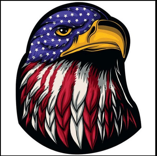 Patriot Eagle - sticker 3.5 inch-CD