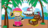 Pirate-Treasure-Island-Girl-3x5ft-poly-Fi
