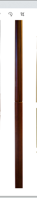 Poles-Indoor-8ftx1.25 Inch-Steel-WoodGrain2pc-fixed-AN