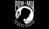 POW MIA 3x5 ft Indoor Single-Sleeve-Fringe