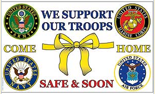 Support Troops-ComeHome 5Seals 3x5 ft economy lt poly