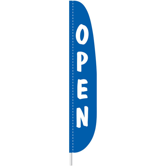 Feather-Flag-7ftx17in-nylon-Open-royal-blue-ED