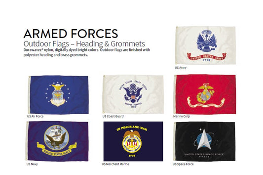 US-Armed Forces Set- Army-Marines-Navy-Air Force-Coast Guard 5x8 ft-nylon-outdoor-FZ
