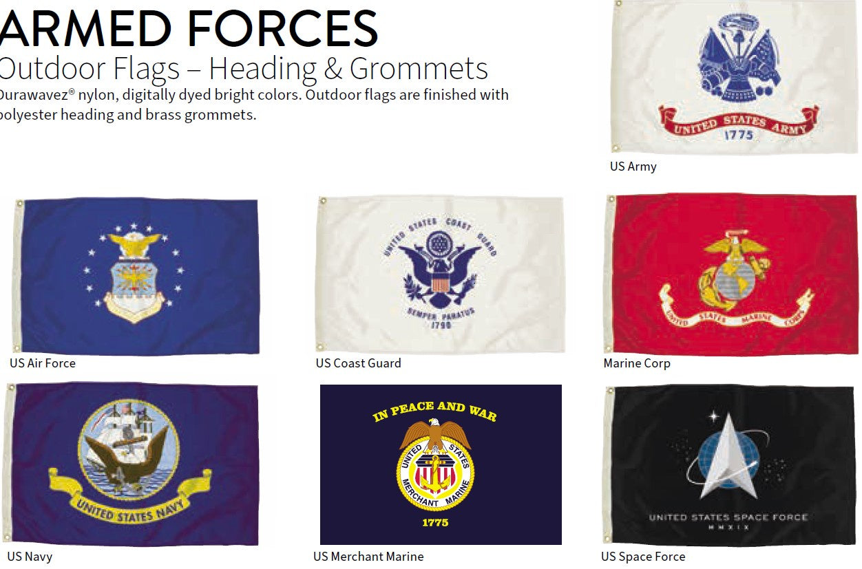 US-Armed Forces Set- Army-Marines-Navy-Air Force-Coast Guard 4x6 ft-nylon-outdoor-FZ