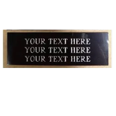 Display-case-Brass Plate Black/brass letters with engraving-Veterans-cases-SC