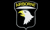 USM-Army 101st Airborne-black-3x5ft-lt-poly-EE