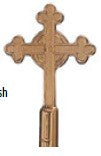 Catholic Cross-Finial-9 inch-Jewelers Gold-Aluminum-AN