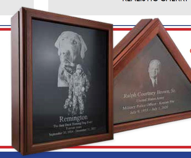 Laser engraved photo or emblem on glass