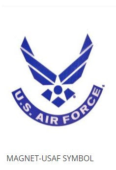 USAF Air Force wings-logo rectangle 4.25x3 in sticker-EE