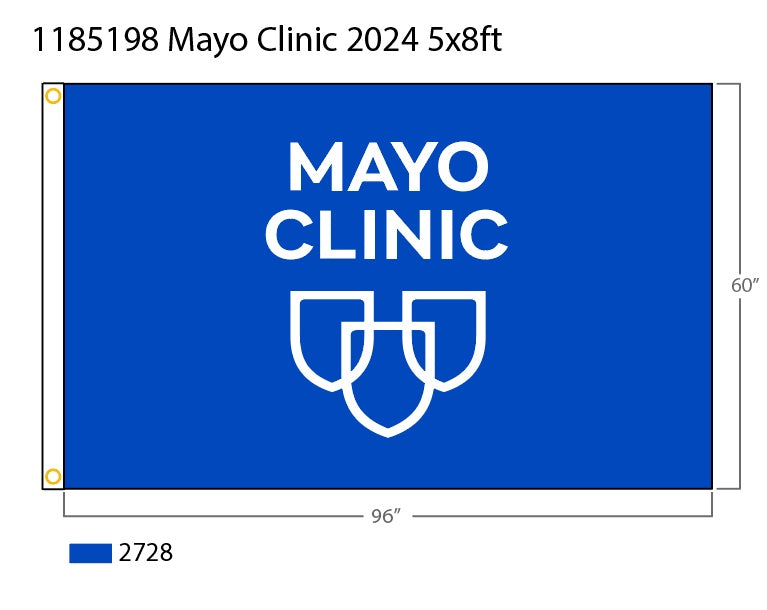 Mayo Clinic Shield-2024 logo - 5x8ft-nyl-AN