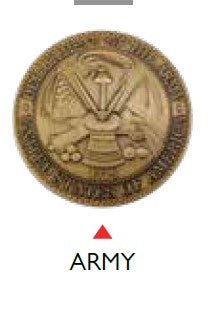 Medallion-Army Brass - for Display-case-SC