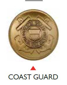 Medallions-Brass-Service-Coast-Guard-2 1/2 inch Antique Brass
