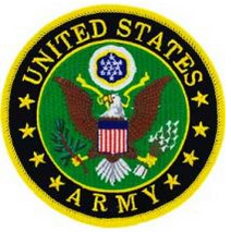 US Army-logo round sticker 3.5in-EE