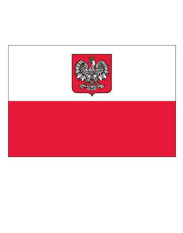 Poland-Eagle 3x5-ft-Government Flag-nylon-ED