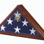 Display-case-Vice-President-Cherry-Finish-Wood-Bevel-Glass-for 5x9.5ft-no seal- USA made-SC