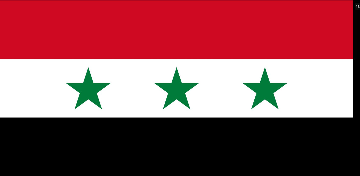 Syria- 1963-1971 3x5ft-poly