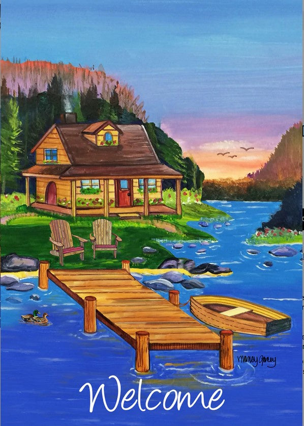 Cabin on the Lake-art-TLA-28x40inch