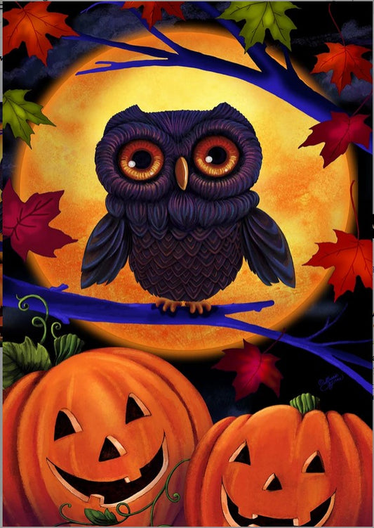Halloween Owl-garden-TLG