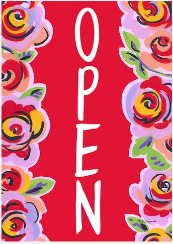 Red Floral Open-art-TLA-28x40inch