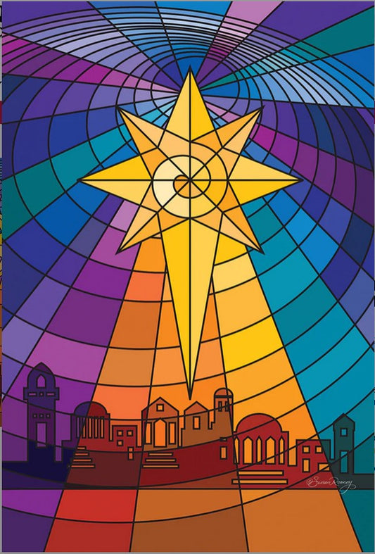 Star of Bethlehem glass-Art-TL