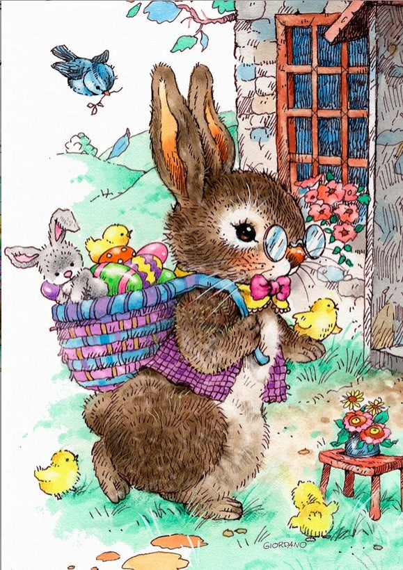 Vintage Easter Bunny-garden-12x18inch-TLG