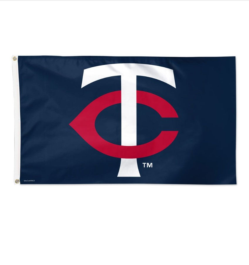 MN Twins TC logo3x5ftFlagDeluxe