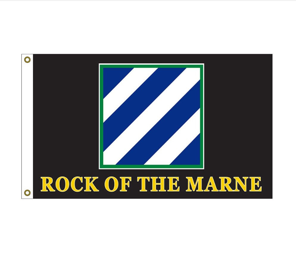 USM-Army 3rd Division - Rock of the Marne-3x5 ft lt poly-EE