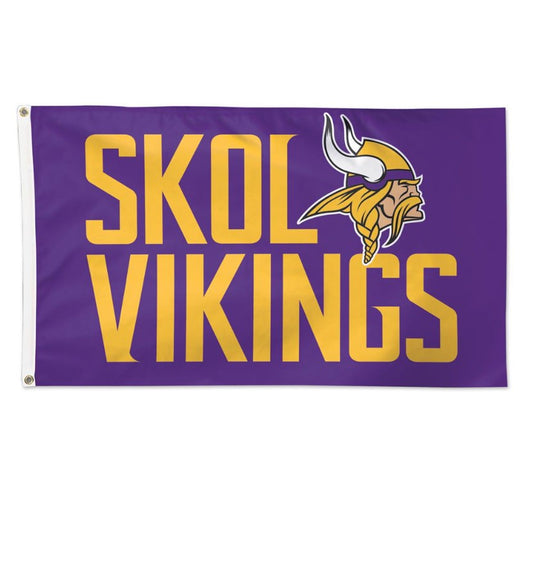 MN Vikings Team-Skol-logo3x5ftFlagDeluxe