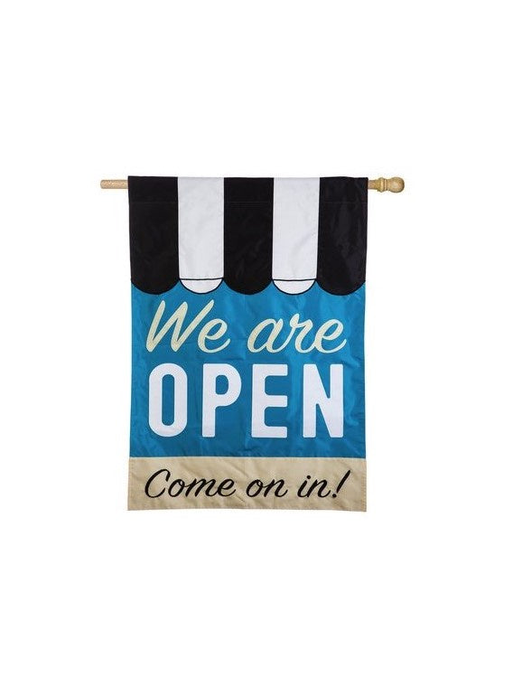 We Are Open Garden 12x18 inch sleeve-EV
