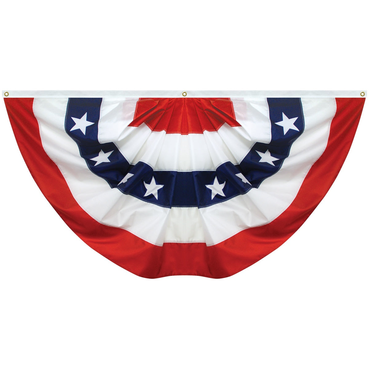 Pleated-fan-Small-18x36inch-AN-Bunting-RWB-stars-CotPoly-outdoor