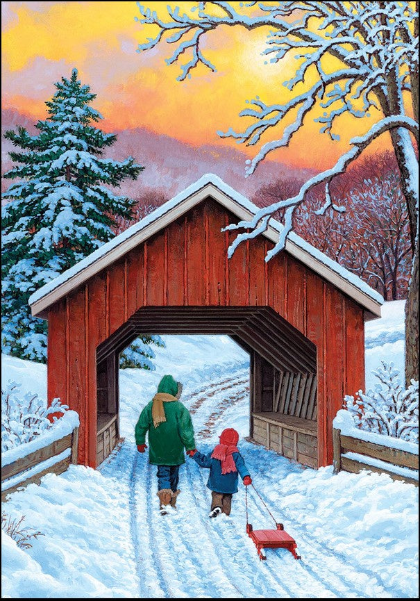 Covered-Bridge-Winter-Garden-12x18-inch-CD