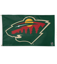 Sports-NHL-MN Wild 3x5 ft Knit Poly