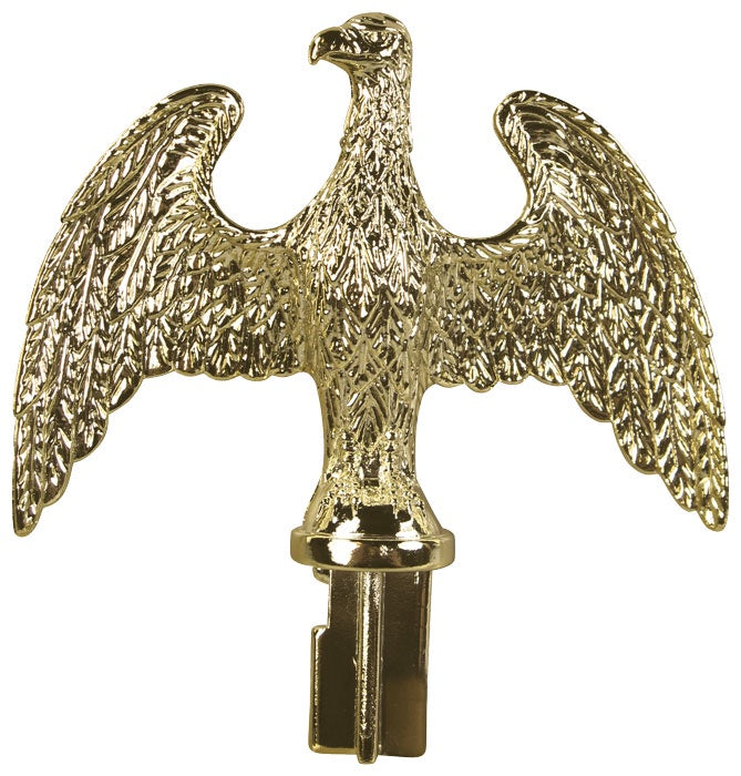 Eagle-Gold-Shiny-Brass-Plastic-for-1inch-Pole-slip-fit3.25x4.25"-ED