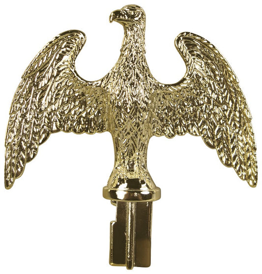 Eagle-Gold-Shiny-Brass-Plastic-for-1inch-Pole-slip-fit3.25x4.25"-ED