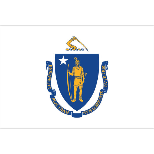 Massachusetts  flag - 2x3 ft premium nylon  AN